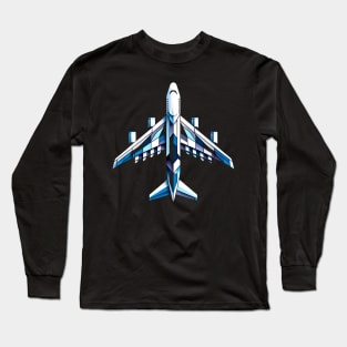 Geometric Jumbo | Boeing 747 Tee Long Sleeve T-Shirt